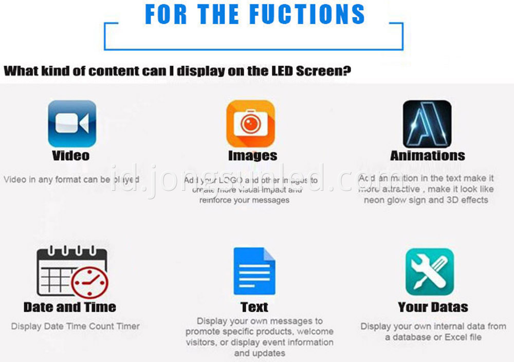 For The Functions Of Led Display